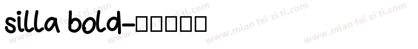 silla bold字体转换